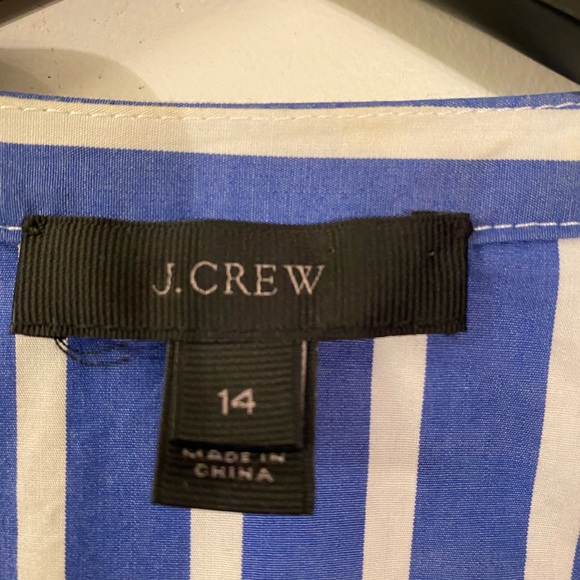 JCrew Striped Ruffle Blouse - Picture 2 of 6
